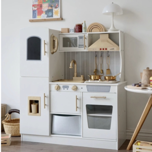 Wooden Dubai Gold Kitchen Set with running water