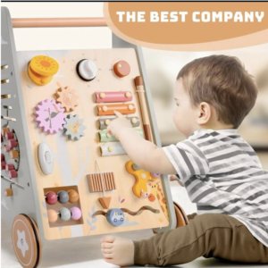 Wooden Baby Activity Push Walker