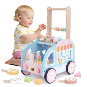 Wooden Ice cream Baby Walker