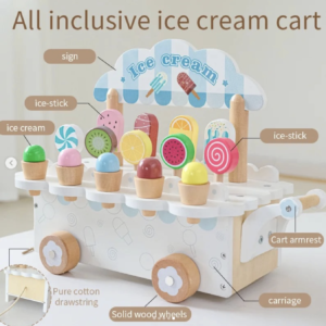 Wooden mini icecream truck