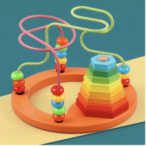 Wooden Beads Stacking Tower