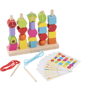 Montessori Wooden Beads Column Sorting