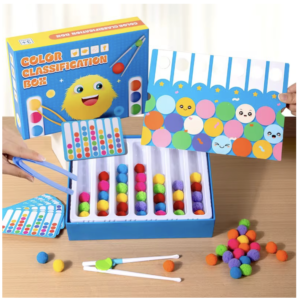 Color Classification Pom Pom Box