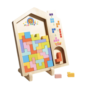 Wooden Tetris Puzzle Game