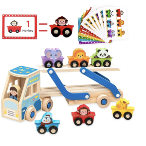 Wooden Double Decker Car
