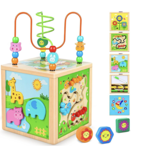 Wooden Activity Cube