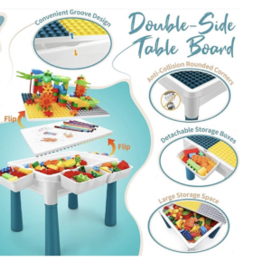 Multifunctional Lego Table with 2 chairs