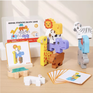 Wooden Animal Stacking Game