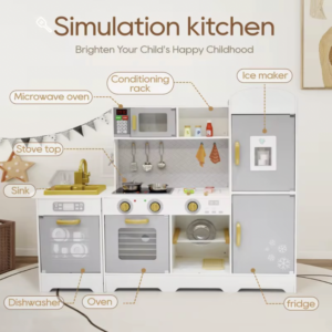 Wooden Realistic Kitchen Set